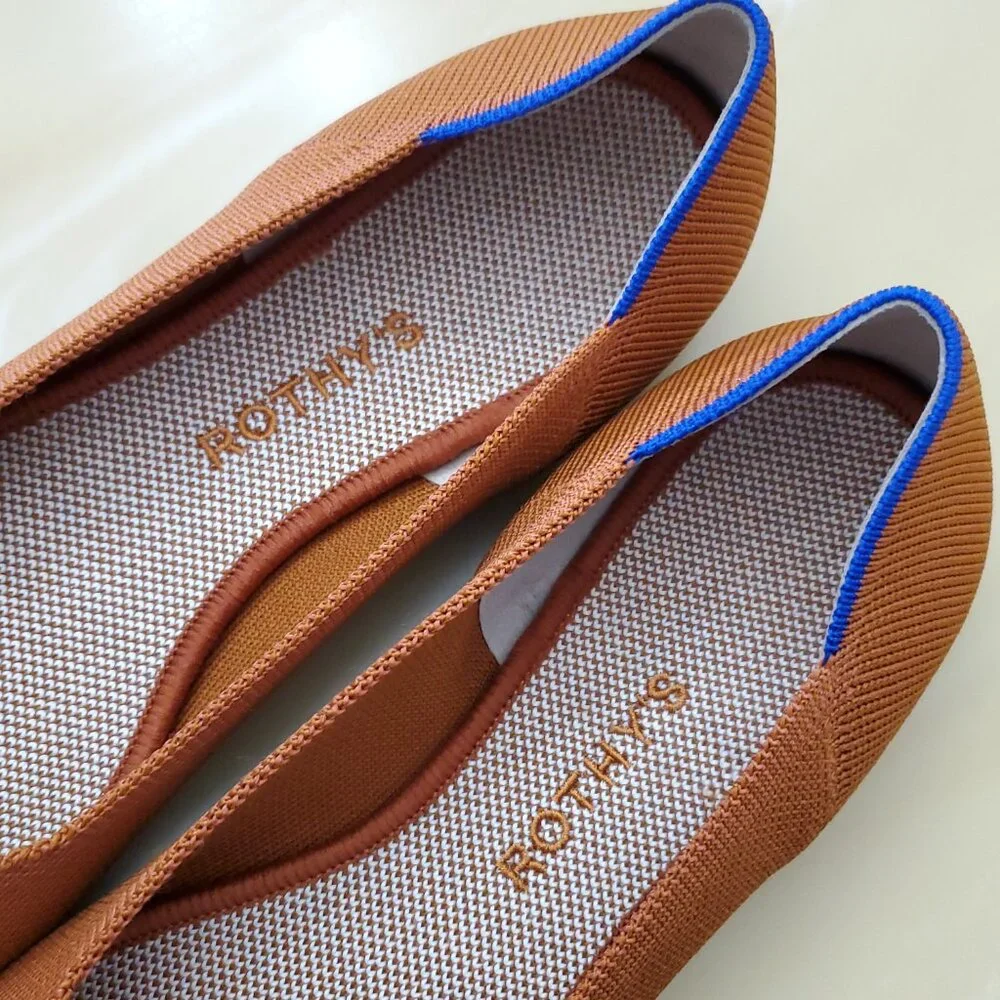Rothy’s The Point Slip On Women's Flats in Brandy Size 11